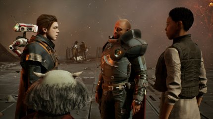 Saw Gerrera (Mitte) kennen wir u.a. schon aus dem Kinofilm Rogue One. Auch in Jedi: Fallen Order wird er wieder von Forest Whitaker gespielt.