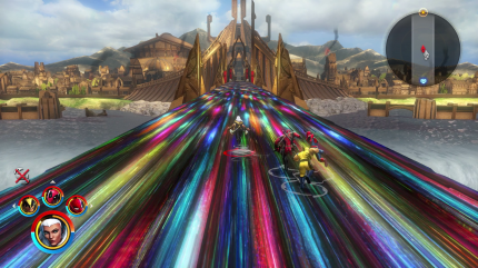 Im Laufe der kampagne erlebt ihr so einige epische Momente. Hier: Der Gang über die Regenbogenbrücke nach Asgard.