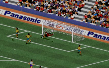 FIFA International Soccer von 1993 besaß zwar die FIFA-Lizenz, verzichtete aber dennoch auf Originalspielernamen. Durch die isometrische Ansicht hob es sich von Titeln wie Kick Off oder Sensible Soccer ab.