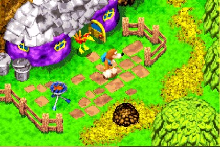 Zu Beginn des Spiels treffen wir Banjo und Kazooie bei ihrem aus den N64-Spielen bekannten Haus an. Selbst erforschen dürfen wir das Heim des Duos aber nicht.