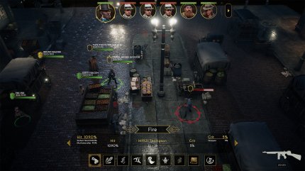 Konflikte werden in Empire of Sin oft mit Gewalt und einem rundenbasierten Kampfsystem gelöst.