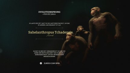 Im Spielverlauf entwickelt sich unsere Spezies mehrfach weiter.
