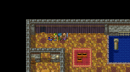 Sollte eines unserer Gruppenmitglieder während unseres Retro-Abenteuers sterben, werden wir von seinem Sarg begleitet. Charmant!
