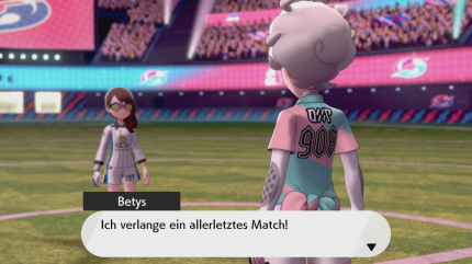 Betys hat mittlerweile seine markante Jacke abgelegt und ist stattdessen in die Uniform der Arena von Fairballey geschlüpft.&nbsp;