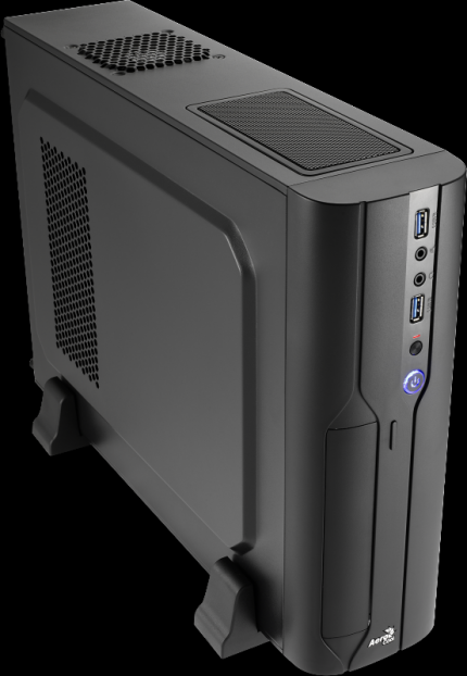 AeroCool CS 101-1: Trotz Mini-ITX-Größe passen &micro;ATX-Mainboards hinein.