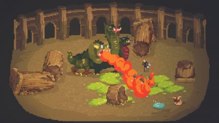 Im makabren 4-Spieler-Dungeon-Spaß Crawl von Powerhoof aus Melbourne steuert ein Spieler den Helden, während die anderen drei versuchen, ihn um zu eliminieren. Bizarr: Einer der Bosse ist eine verpixelte Karikatur von Valve-Chef Gabe Newell.