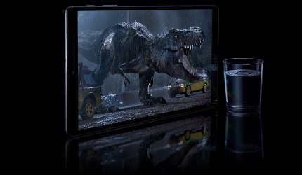 Oft unter 200 Euro zu haben und nicht nur für die Dinosaurier unter den Verwandten geeignet: Ein Samsung Tab A10.1, dessen 5 Megapixel-Selfie-Kamera für Videotelefonie gut geeignet ist.