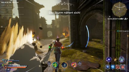 Die Attacken des Erdhandschuhs richten sich vor allem gegen Spieler, die sich zu Fuß fortbewegen.