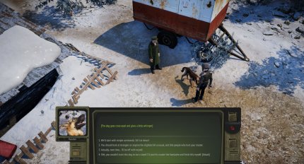 Die Quests sind, wie hier im Falle eines chinesischen Soldaten, der Probleme mit der Erziehung seines Hundes hat, äußerst gut geschrieben und mit viel Witz versehen.