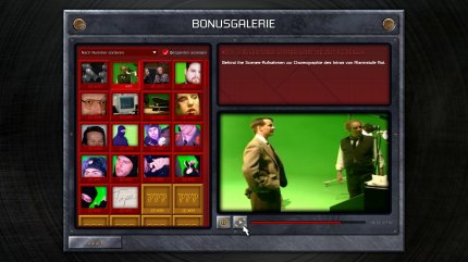 In der Bonusgalerie gibt's jede Menge interessante Einblicke in die Dreharbeiten.