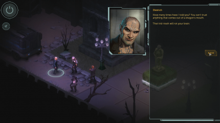 In Dragonfall sind wir Teil eines eingefleischten Teams aus Runnern, dazu gehört etwa auch der Schamane Dietrich.
