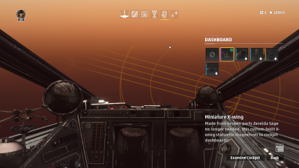 Die Cockpits der einzelnen Schiffe lassen sich diversen Objekten verzieren. Die dafür benötigte Währung verdient man such durch Herausforderungen.