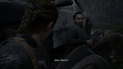 Abby trifft auf Manny, der einen Sniper ausschalten muss.