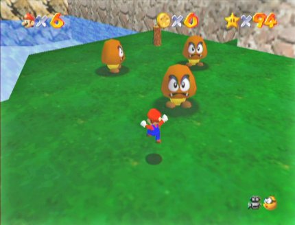 Super Mario 64 strotzt nur so vor tollen Ideen. Wer erinnert sich nicht an den Level Gulliver Gumba, den wir sowohl als Riese als auch als Winzling erkunden müssen?