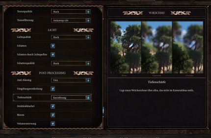 Das Grafikmenü von Balldur's Gate 3 erklärt viele Punkte sehr anschaulich