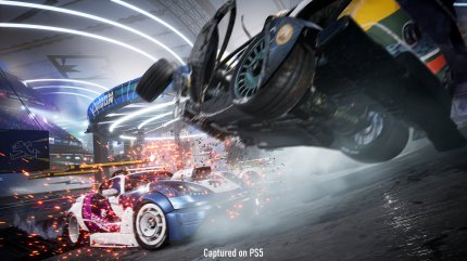Guten Flug! Ziel in Destruction All-Stars ist es, sämtliche Kontrahenten in der Arena zu zerstören.