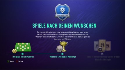 FIFA 21 - Ultimate Team - Squad Battles - Tipps zum FUT-Modus (3)
