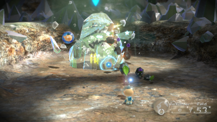 Die robusten Stein-Pikmin richten beim Werfen enormen Schaden an. Glas und Kristall lässt sich nur mit Hilfe dieser Wesen zertrümmern.