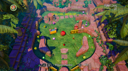 Minispiele gibt es zwar nicht viele, aber Spaß machen sie dafür alle, wie hier das Pinball, wofür es sich unsere Schiffskameraden extra in Fässern bequem gemacht haben.