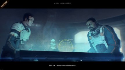 Die Story wird in Dialogen und solchen spärlich animierten Cutscenes vorangetrieben.&nbsp;