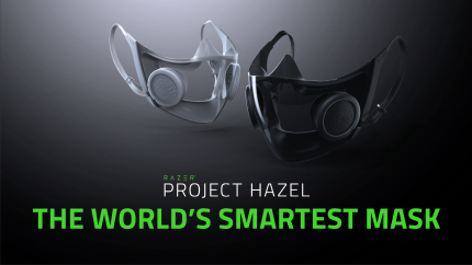 Die Razer-Masken mit dem Namen 'Project Hazel' haben auch eine LED-Beleuchtung rund um die Luftfilter