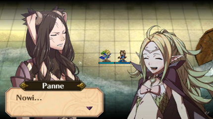 Nowi sieht in Fire Emblem: Awakening zwar aus wie ein junges Mädchen, das hält die 1000 Jahre alte Damen aber nicht davon ab, möglichst viel Haut zu zeigen.