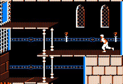 So sah Prince of Persia zum Release im Oktober 1989 auf dem Apple II aus. Die Animationen des agilen Helden waren wegweisend und sind ein Grund, warum das Spiel im Englischen oft auch als „Cinematic Platformer“ bezeichnet wird