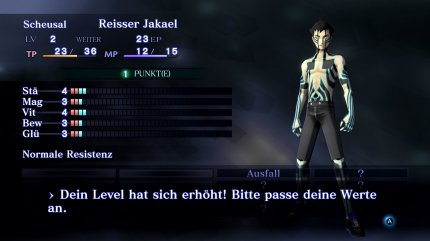 Bei einem Level-up können wir unsere Werte je nach Wunsch anpassen.<br> &nbsp;