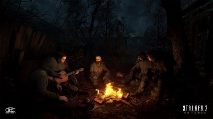 Nicht nur Grusel und Überlebenskampf: Hier und da bietet Stalker 2 auch ganz nette Lagerfeuer-Atmosphäre.