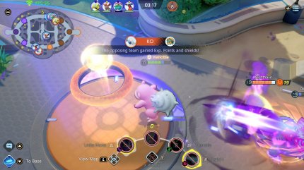 Jedes Pokémon hat eine andere Animation, wenn es punktet.