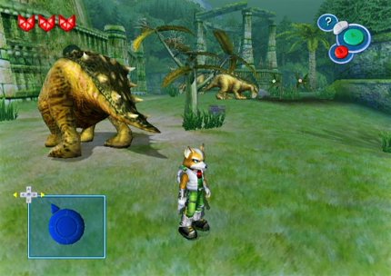 Starfox Adventures entfernte sich von seinen beiden Vorgängern und schickte den Weltraumfuchs Fox McCloud in ein großes, farbenfrohes Action-Adventure.