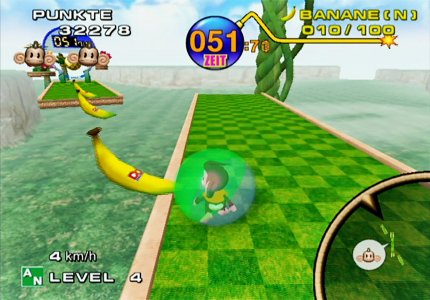 Das Geschicklichkeitsspiel Super Monkey Ball war Segas erstes Spiel für eine stationäre Nintendo-Konsole.