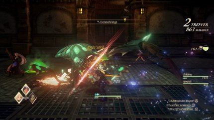 Die Kämpfe in Tales of Arise laufen in Echtzeit ab. Sie sind sehr actionlastig, was das Gameplay niemals langweilig werden lässt.