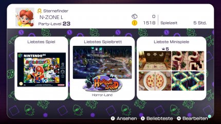Mithilfe der Spielerkarte kann nun jeder seine Mario-Party-Vorlieben mit der ganzen Welt teilen.