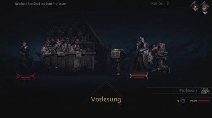 In den Flashbacks gibt es allerlei einzigartiges, wie ein rundenbasierter Vorlesungs-Kampf gegen einen Professor.