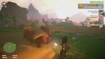Yonder: The Cloud Catcher Chronicles besitzt eine wunderschöne Welt und ein einfaches Farm-System, das für Entspannung sorgt.