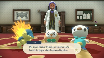 Alle Experimente in Ehren, aber von der geliebten Starterwahl können auch wir uns nicht trennen. Dieses Mal sind die verfügbaren Pokémon allerdings bereits bekannt.