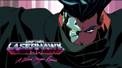 Captain Laserhawk kombiniert in seiner Optik die unterschiedlichsten Stile. Vom klassischen Anime-Look bis zum Retro-Game-Style ist alles dabei.