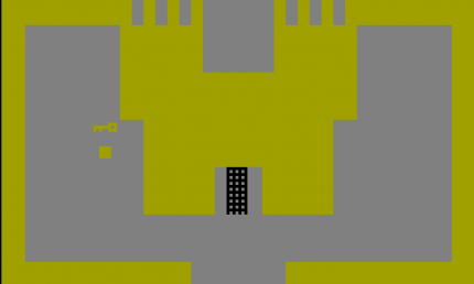 Das stark von Colossal Cave Adventure inspirierte Adventure (1980) sieht für heutige Standards verdammt langweilig aus, war damals aber ein echter Knüller auf dem Atari 2600, der sich über eine Million Mal verkaufte.