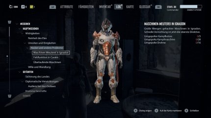 Zum Ende hin bekommen wir reihenweise solcher Quests ins Logbuch. Das ist reine Beschäftigungstherapie und Spielzeitstreckung.