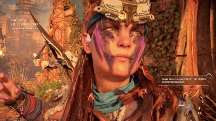 Aloy blickt in die Ferne