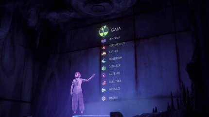 Elisabet Sobek erläutert, wie Gaia und ihre Unterfunktionen das Leben auf der Erde wiederherstellen sollen.