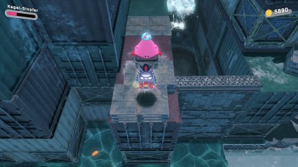 Kirby und das vergessene Land: U-Bahnhof auf Eis: Rette die versteckten Waddle Dees (4/4).