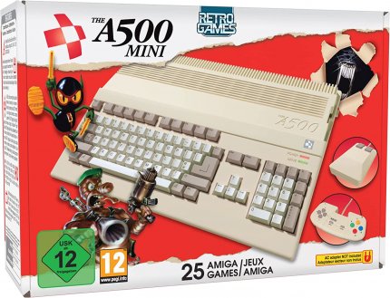 Der A500 Mini erscheint am 8. April mit 25 vorinstallierten Amiga-Spielen wie Speedball 2, California Games oder Simon the Sorcerer.