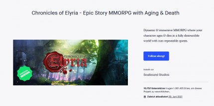 Der Kickstarter von Elyria war ein voller Erfolg: Das Finanzierungsziel wurde mehr als erreicht und später durch weitere Unterstützerpakte auf der Website ergänzt.<br> &nbsp;