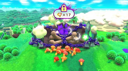 Bevor ihr gegen den Boss eines jeden Abschnitts antreten könnt, braucht ihr die Hilfe der Waddle Dees. In der ersten Welt reicht es tatsächlich nicht aus, die Level einfach nur abzuschließen. Danach müsst ihr euch aber keine Sorgen mehr machen. Bis zum nächsten Boss steigt die Zahl der benötigten Waddle Dees gerade mal um zwei.<br>