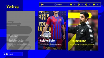 Im Dreamteam-Modus geben wir erspielte oder gekaufte Münzen aus, um bessere Spieler und einen besseren Trainer für unsere Elf an Land zu ziehen.