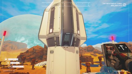 Mit verschiedenen Raketen schicken wir Satelliten in die Umlaufbahn, die unsere Terraformingprozesse deutlich beschleunigen.