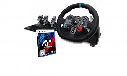 Sowohl Gran Turismo 7 (PS5) als auch das hervorragende Lenkrad Logitech G29 gibt es derzeit mit Riesenrabatt bei Amazon.