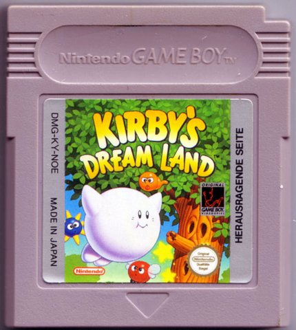 Blass sieht Kirby aus im Jahr 1992. In den USA und Europa war die Info zur Farbe der Knutschkugel bei Release des Game-Boy-Spiels noch nicht angekommen!